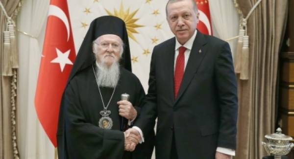 Θλίψη και προβληματισμός από τη συνάντηση  Βαρθολομαίου - Ερντογάν