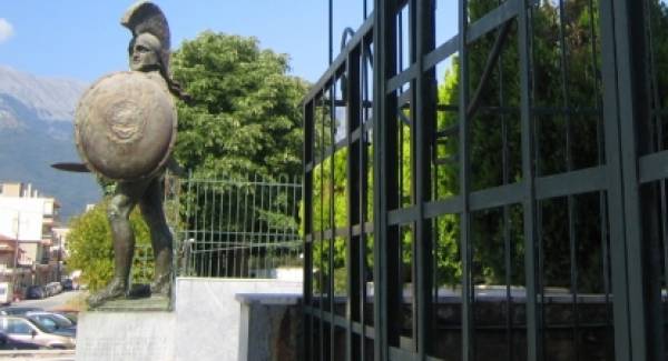 Το άγαλμα του Λεωνίδα στη Σπάρτη