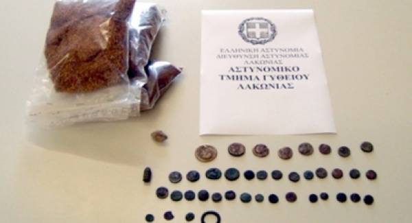 Συνελήφθη ένα άτομο για κατοχή αρχαίων αντικειμένων στη Λακωνία