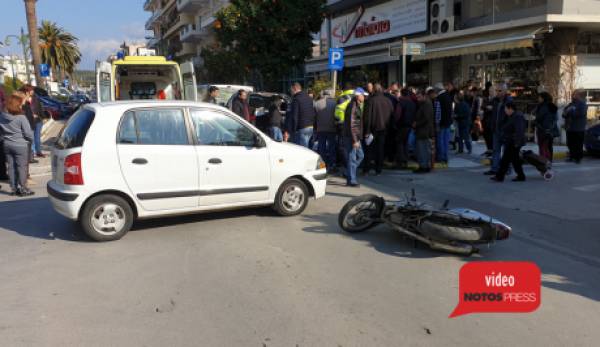 Τροχαίο ατύχημα στο κέντρο της Σπάρτης