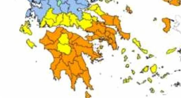 Κινδυνεύει απο πυρκαγιά η Πελοπόννησος λόγω συνθηκών