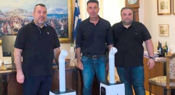 Μηχανήματα απολύμανσης 3ης γενιάς δωρεά στον Δήμο Ναυπλιέων
