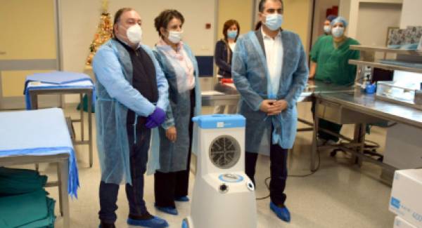 Δωρεά υπερσύγχρονου ρομποτικού συστήματος απολύμανσης του Δήμου στο Νοσοκομείο Καλαμάτας