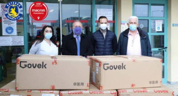 5.000 μάσκες στο Παναρκαδικό Νοσοκομείο απο τον Αστέρα Τρίπολης