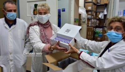 Έφτασαν στην Αργολίδα τα πρώτα 260 εμβόλια