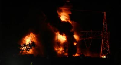 Μπλακ άουτ: Δείτε video από την μεγάλη φωτιά στον υποσταθμό της ΔΕΗ