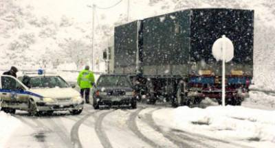 Απαγόρευση κυκλοφορίας φορτηγών στον αυτοκινητόδρομο της κεντρικής Πελοποννήσου
