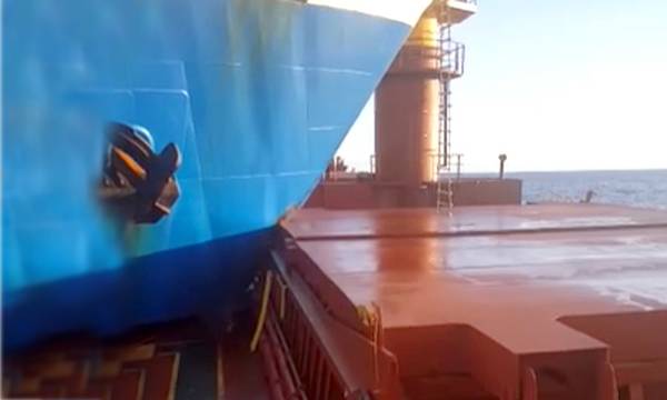 Δείτε video με «καρφωμένα» τα δύο φορτηγά πλοία ανοικτά των Κυθήρων