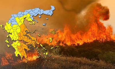 Πολύ υψηλός κίνδυνος πυρκαγιάς στην Πελοπόννησο. Δείτε τον χάρτη!