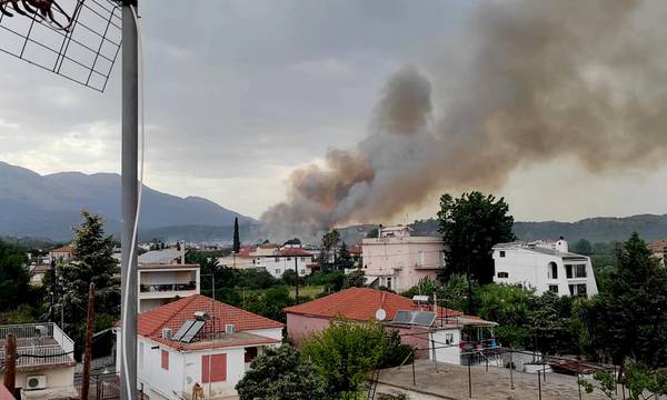 Πυρκαγιά μέσα στη Μαγούλα Σπάρτης