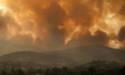 Ρύπανση στην Κρήτη από τις πυρκαγιές Πελοποννήσου και Αττικής