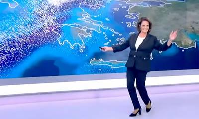 «Μπάλλος»: Η Χριστίνα Σούζη χόρεψε τον χορό της… κακοκαιρίας (video)