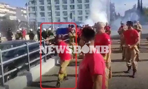 Το βίντεο με τον τραυματισμό του πυροσβέστη στα επεισόδια με την Αστυνομία