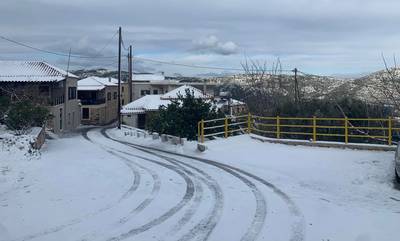 Κακοκαιρία: Χιόνια και στον Δήμο Μονεμβασίας! (photos)