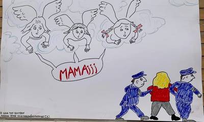 Πάτρα: Το ανατριχιαστικό σκίτσο στο παράθυρο των παιδιών