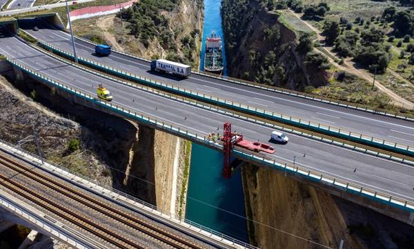 Λίφτινγκ στη γέφυρα του Ισθμού για μεγαλύτερη προστασία από σεισμό