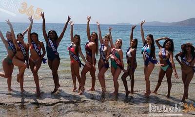 Αναστάτωσαν το Λουτράκι 14 καλλονές του διαγωνισμού «Μις Παγκόσμιος Τουρισμός» (photos)