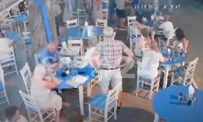 Κρήτη: Τουρίστας παραλίγο να πνιγεί με ένα κομμάτι πεπόνι σε ταβέρνα (video)