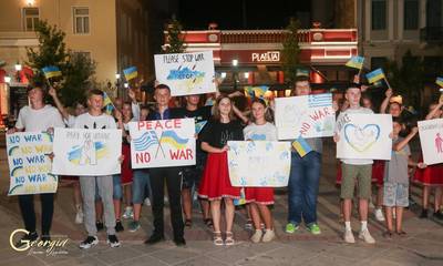 Πύργος: Μήνυμα ειρήνης και πολιτισμού από φιλοξενούμενους Ουκρανούς μαθητές (photos)