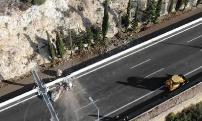 Αθηνών-Κορίνθου: Έρευνα για το κλείσιμο της Εθνικής οδού από πτώση βράχων διέταξε ο Εισαγγελέας