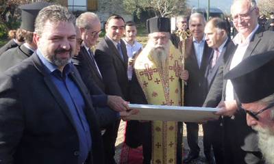 Θεμελιώθηκε ο Ιερός Ναός στη μνήμη του Αγίου Ανανία Επισκόπου Λακεδαιμονίας (photos)