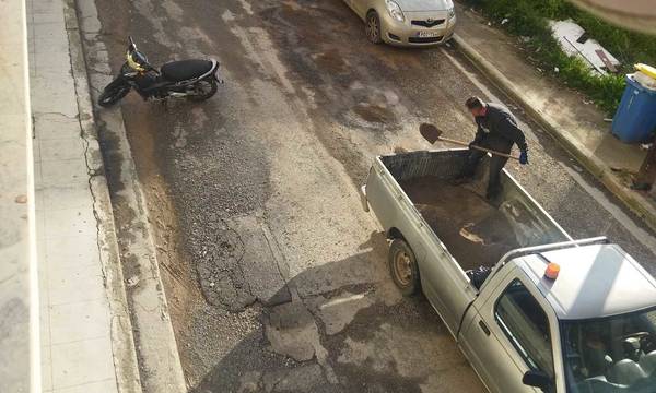 «Αμμοχάλικο αντί ασφαλτόστρωσης», στην οδό Κύπρου, στη Σπάρτη!