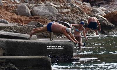Χειμερινοί κολυμβητές: Αλμύρα και άχνη ζάχαρη για τους Ναυπλιώτες «έφηβους»… (photos - video)