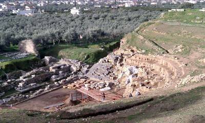 Η πρόοδος των εργασιών στο Αρχαίο Θέατρο Σπάρτης στο Μέγαρο Μουσικής Αθηνών