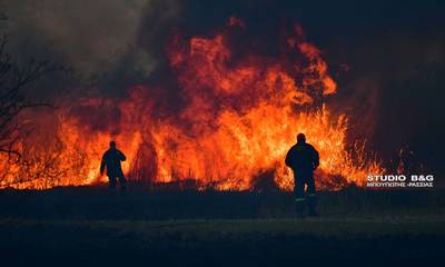 Η πυρκαγιά στην Αργολίδα άφησε δεκάδες σπίτια χωρίς ρεύμα (photos - video)
