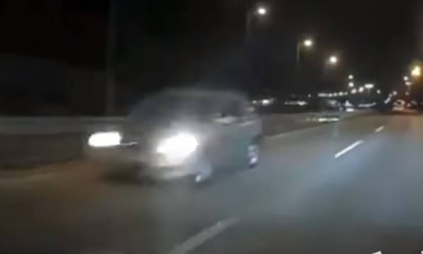 Βίντεο ντοκουμέντο: Μπήκε ανάποδα με μεγάλη ταχύτητα στην Αθηνών – Κορίνθου