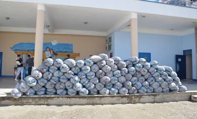 Σπάρτη: 102 τσουβάλια πλαστικά καπάκια, συγκέντρωσε το 1ο Γυμνάσιο! (photos)