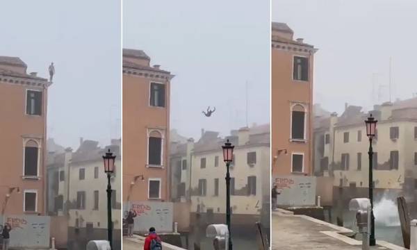 Βενετία: Πήδηξε από τον 3ο όροφο σε κανάλι - Τον περιμένει «πιστοποιητικό βλακείας» από τον δήμαρχο