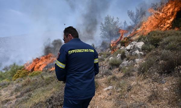 Αχαΐα: Φωτιά στα Μάρμαρα Αιγείρας (photos)