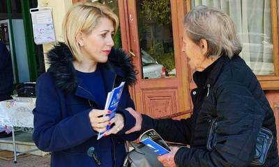 Η υποψήφια βουλευτής της Ν.Δ. Μαρία Φραγκή στο Καστόρι - Πρόσωπο με πρόσωπο με τους πολίτες (photos)