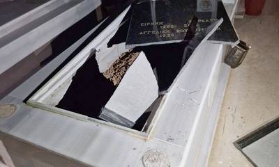 Σοκ στην Κόρινθο: Βεβήλωσαν 100 τάφους στο κοιμητήριο Εξαμιλίων (photos)