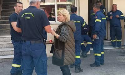 Κοινές αναφορές και βιώματα! Η Μαρία Φραγή σε Αστυνομία, Πυροσβεστική και ΚΤΕΛ (photos)