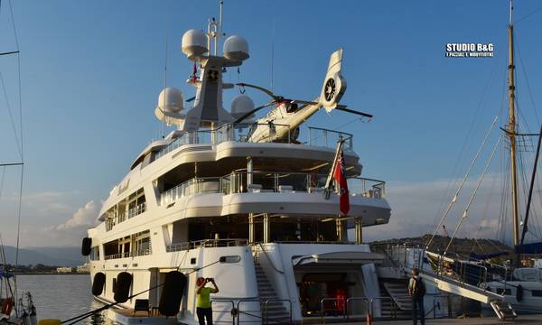 Στο λιμάνι του Ναυπλίου το super yacht «Boardwalk»- Ποιος είναι ο δισεκατομμυριούχος ιδιοκτήτης του;