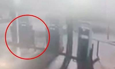 Βίντεο ντοκουμέντο με άνδρα να βάζει φωτιά σε πρατήριο βενζίνης