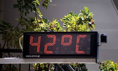 Καύσωνας Κλέων: «Βράζει» η χώρα - Ξεπέρασε τους 42 °C ο υδράργυρος σε Σπάρτη και Μύστρα