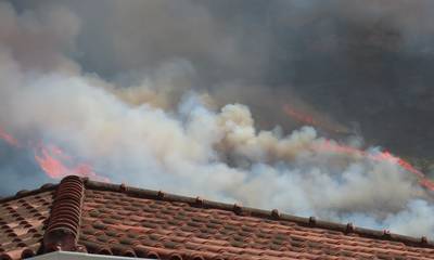 Αχαΐα: Φωτιά σε εξέλιξη στην Μαμουσιά Αιγίου (photos - video)