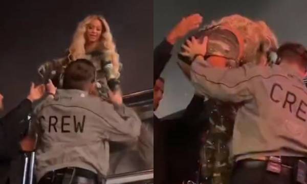 Viral το βίντεο που δείχνει σεκιουριτά να «θωπεύει» την Beyonce