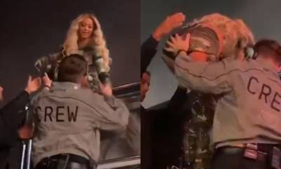 Viral το βίντεο που δείχνει σεκιουριτά να «θωπεύει» την Beyonce