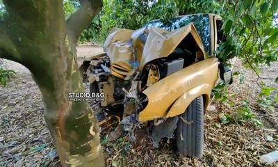 Σοβαρός τραυματισμός νεαρού στην Αργολίδα - «Καρφώθηκε» με σφοδρότητα σε δέντρο (video - photos)