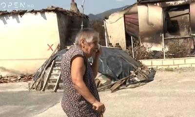 Έβρος: Ηλικιωμένη που έχασε το σπίτι της από τη φωτιά κλαίει με λυγμούς -  «Κούκλα το είχα»
