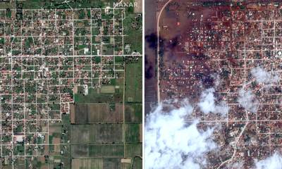 Κακοκαιρία Daniel: Το πριν και το μετά – Δορυφορικές εικόνες αποτυπώνουν το μέγεθος της καταστροφής