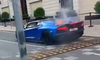 Lamborghini τυλίγεται στις φλόγες σε φωτογράφιση