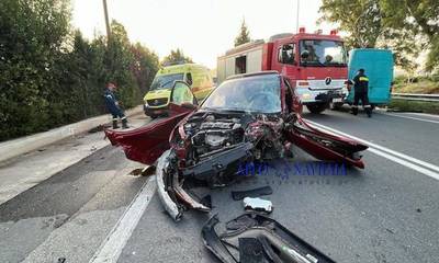 Ναυπλίου-Άργους: Τροχαίο με δυο τραυματίες