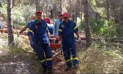 Επιχείρηση διάσωσης στο Λεωνίδιο - Τραυματίστηκε 50χρονη αναρριχήτρια (video)