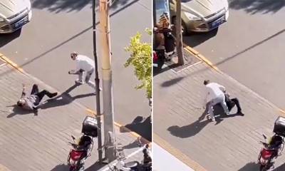 Σοκαριστικό βίντεο: Η στιγμή του μαχαιρώματος Ισραηλινού διπλωμάτη στη μέση του δρόμου στο Πεκίνο