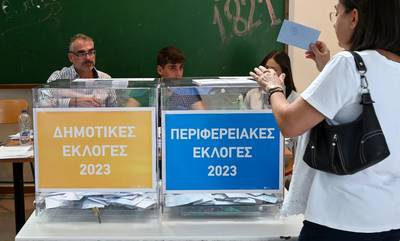 Aυτοδιοικητικές εκλογές: Στο 23,1% η συμμετοχή μέχρι τις 14:30